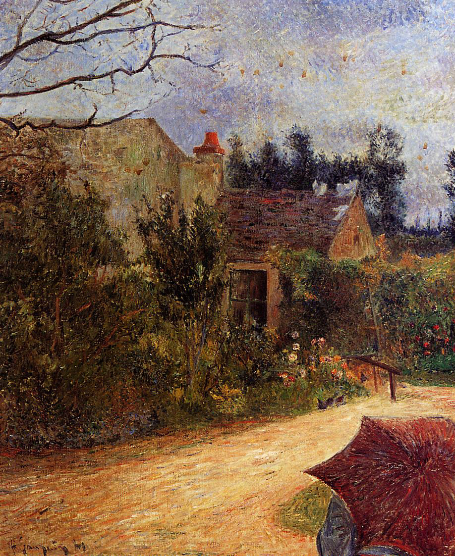Paul Gauguin, Jardin de Pissarro, quai du Pothuis, 1881, collection privée Paul Gauguin, Jardin de Pissarro, quai du Pothuis, 1881, collection privée