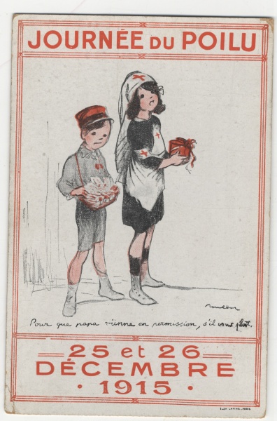 Affiche de la Journée du Poilu (Musée de l'Education de Saint-Ouen-l'Aumône)